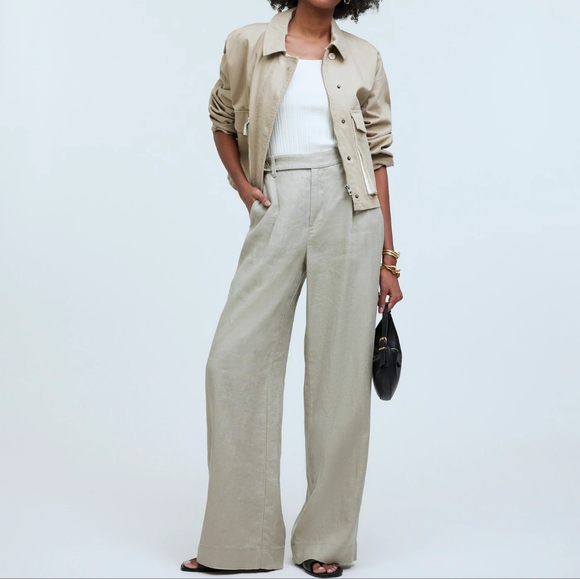 NWT Madewell Women The Harlow Wide-Leg Pants Size 8T - Picture 2 of 13